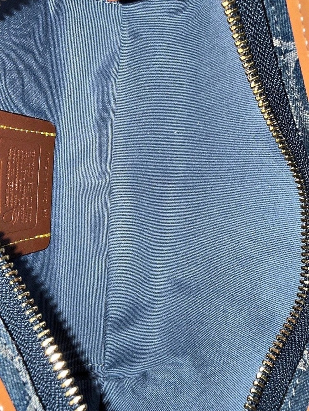 Coach Denim Belted Ergo Shoulder Bag - Picture 11 of 11